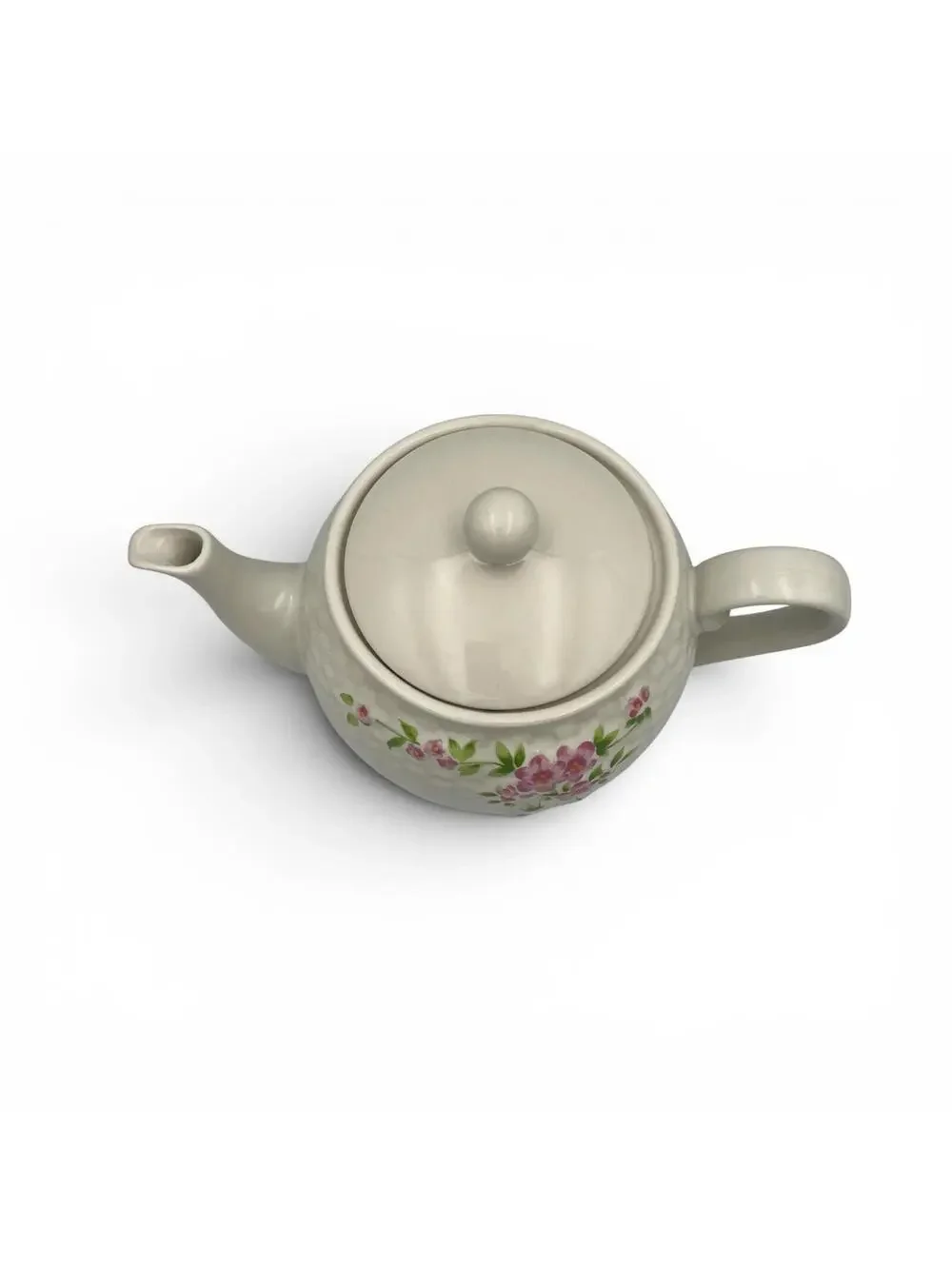 Vintage 1985 Teleflora Floral Porcelain Teapot